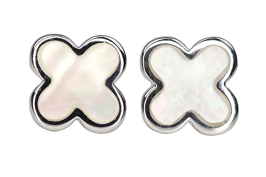 SILBERMOOS Paar Ohrstecker Kleine Kleeblatt-Ohrstecker mit günstig online kaufen