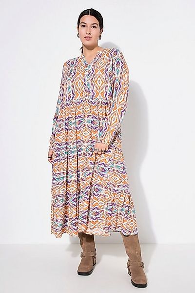 Studio Untold Maxikleid Maxikleid Alloverprint V-Ausschnitt günstig online kaufen