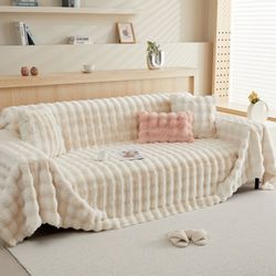 Wohndecke Kunstfelldecken Kaninchen Plüsch Decke,Soft Wohndecke günstig online kaufen