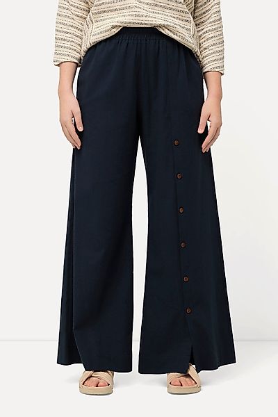 Ulla Popken Schlupfhose Palazzohose Leinenmix Elastikbund günstig online kaufen