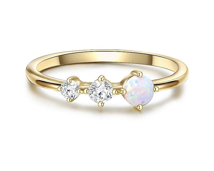 Glanzstücke München Silberring gelbgold, aus Sterling Silber günstig online kaufen