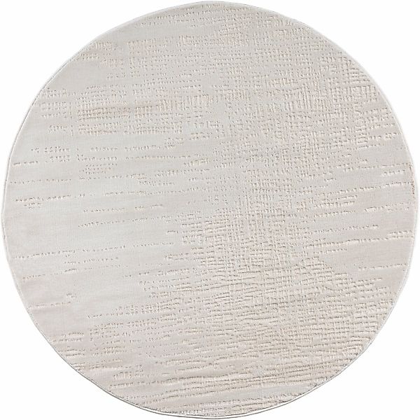 my home Teppich "Ariano, dezenter Glanz mit Hoch-Tief-Struktur" rund 12 mm günstig online kaufen