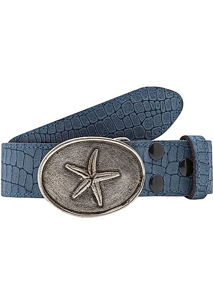 Rettungsring Gürtel Ledergürtel mit austauschbarer Schließe "Seestern Oval günstig online kaufen