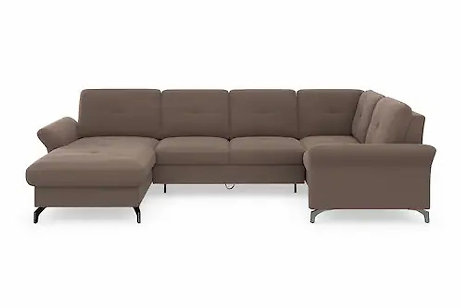 Home affaire Wohnlandschaft »Calando U-Form« wahlweise mit Bettfunktion, Be günstig online kaufen