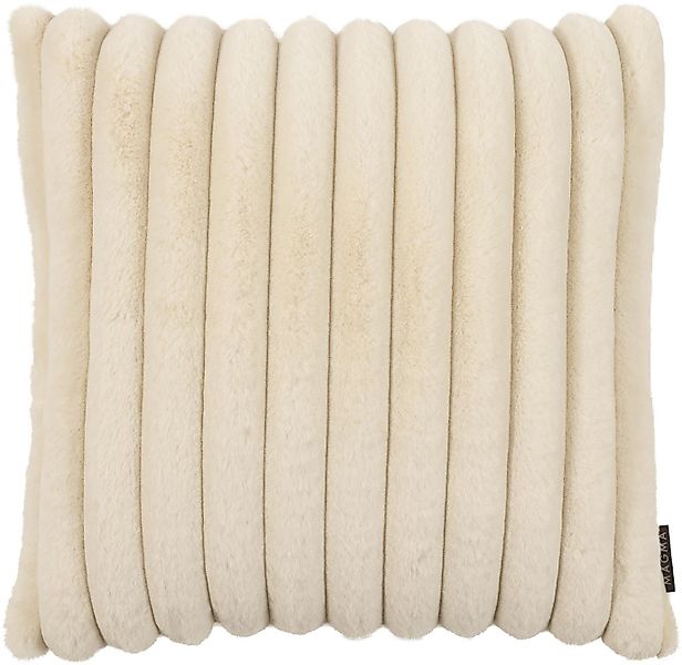 Magma Heimtex Kissenbezug Fellimitat dicke Streifen flauschig weich samtig günstig online kaufen