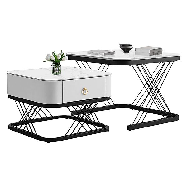 OKWISH Couchtisch Satztisch Rund Beistelltisch Kaffeetisch günstig online kaufen
