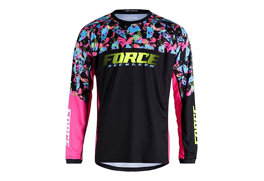 FORCE Radtrikot Force MTB Jersey Downhill Trikot Reckless Pink günstig online kaufen