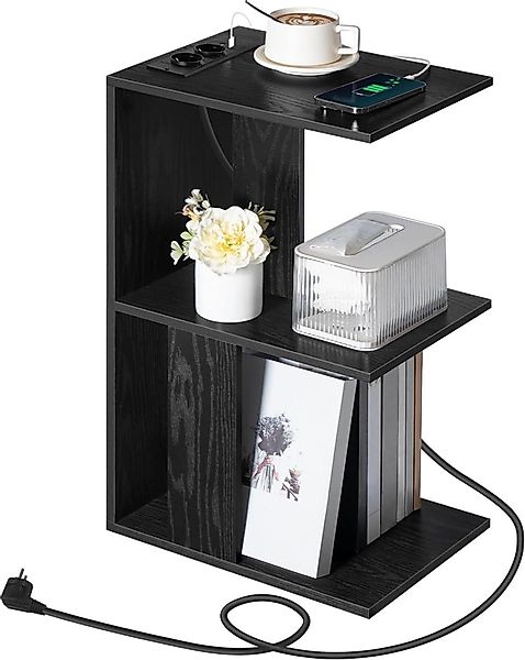 LuxusKollektion Couchtisch Couchtisch mit Ladestation LED-Sensorleuchte günstig online kaufen