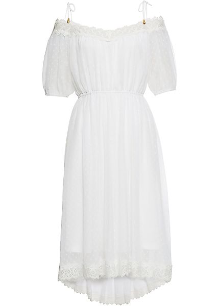 Cold-Shoulder-Kleid mit Spitze günstig online kaufen