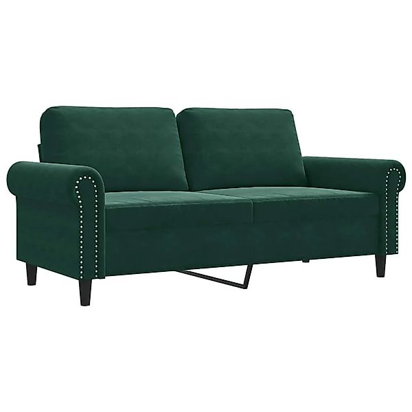 vidaXL 2-Sitzer-Sofa Dunkelgrün 140 cm Samt 359531 günstig online kaufen