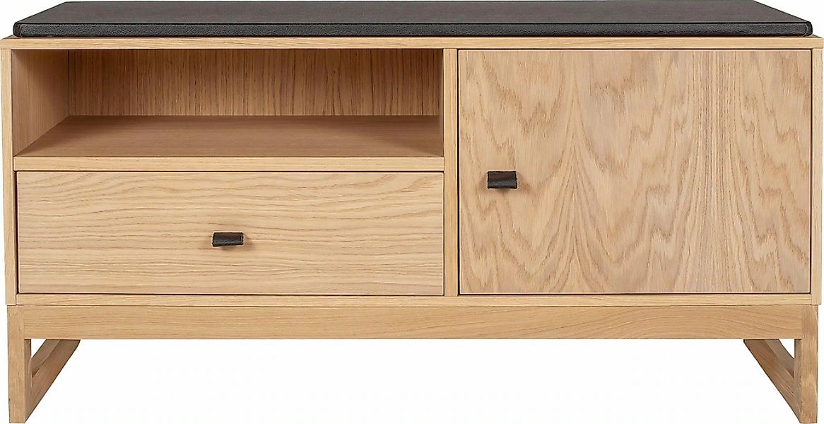 Woodman Schuhbank "Slussen" im skandinavian Design, Holzfurnier aus Eiche, günstig online kaufen