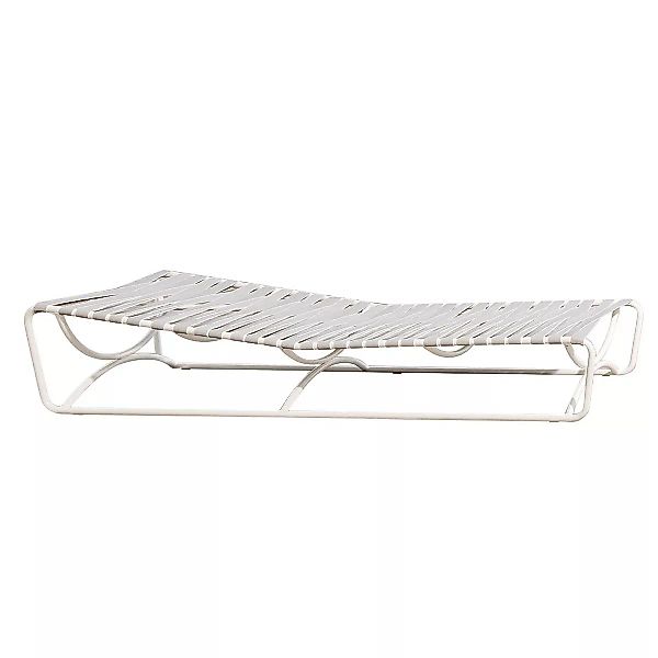 Gervasoni - Inout 884 Sonnenliege - weiß/grau/Sitzfläche aus elastischen Gu günstig online kaufen