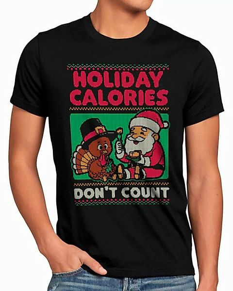 style3 T-Shirt Calories glühwein weihnachtsfeier essen ugly sweater weihnac günstig online kaufen