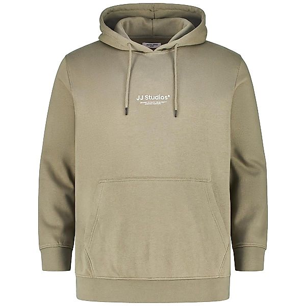 Jack&Jones Hoodie aus Baumwolle Farbe oliv Größe: 8XL günstig online kaufen