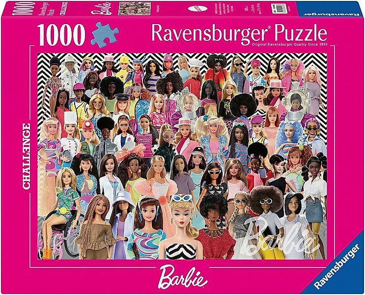 Ravensburger Puzzle Challenge, Barbie, 1000 Puzzleteile, Made in Germany günstig online kaufen