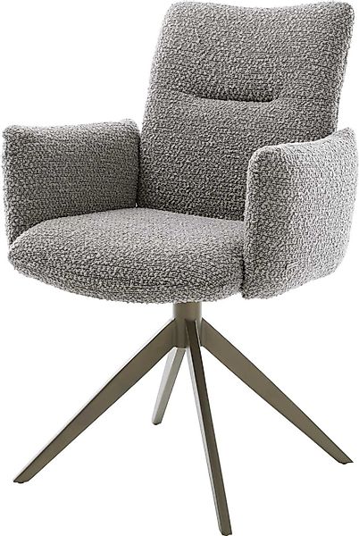 DELIFE Polsterstuhl Jova-Flex, mit Armlehnen Kreuzgestell günstig online kaufen