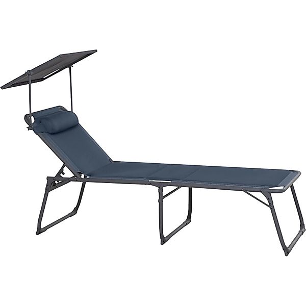 Siena Garden Campingliege Alu-Campingliege Premium blau Alu 2D Mesh günstig online kaufen