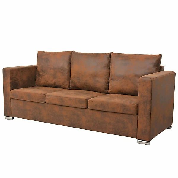 vidaXL Sofagarnitur 2-Tlg Künstliches Wildleder Modell 2 günstig online kaufen