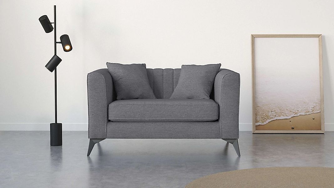 Places of Style Loveseat "MATTHEW Loungesessel, Maße B/T/H: 130/86/74 cm", günstig online kaufen