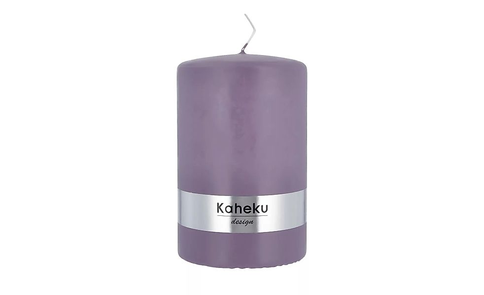 Zylinderkerze Powder - lila/violett - 15 cm - Dekoration > Kerzen & Lichter günstig online kaufen