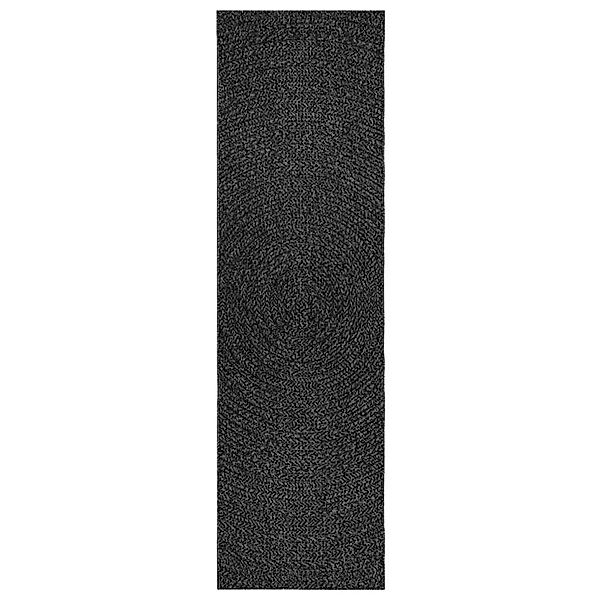 vidaXL Teppich Zizur Anthrazit 80x250 Cm Juteoptik Indoor Und Outdoor 22326 günstig online kaufen