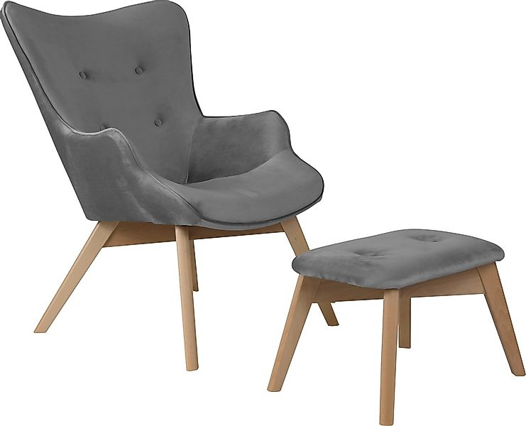 andas Sessel "Nicko", wahlweise mit und ohne Hocker günstig online kaufen