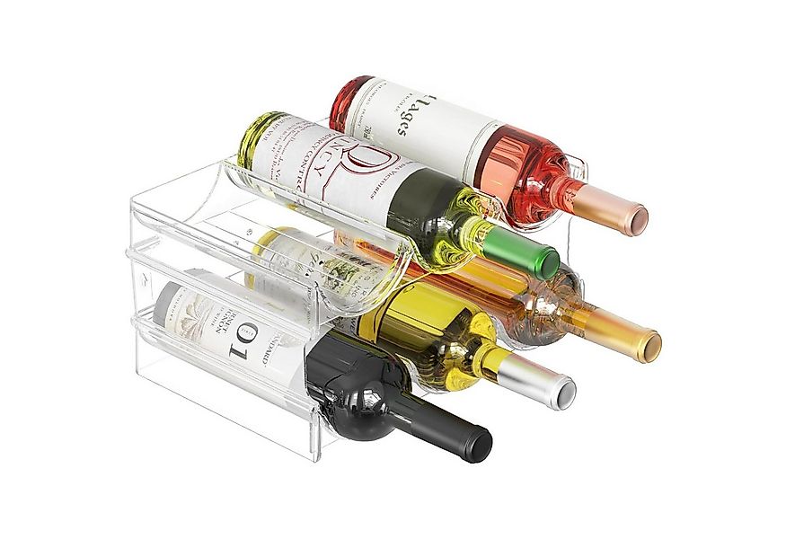SURFOU Flaschenregal Stapelbarer Flaschenhalter für Schrank, Gefrierschrank günstig online kaufen