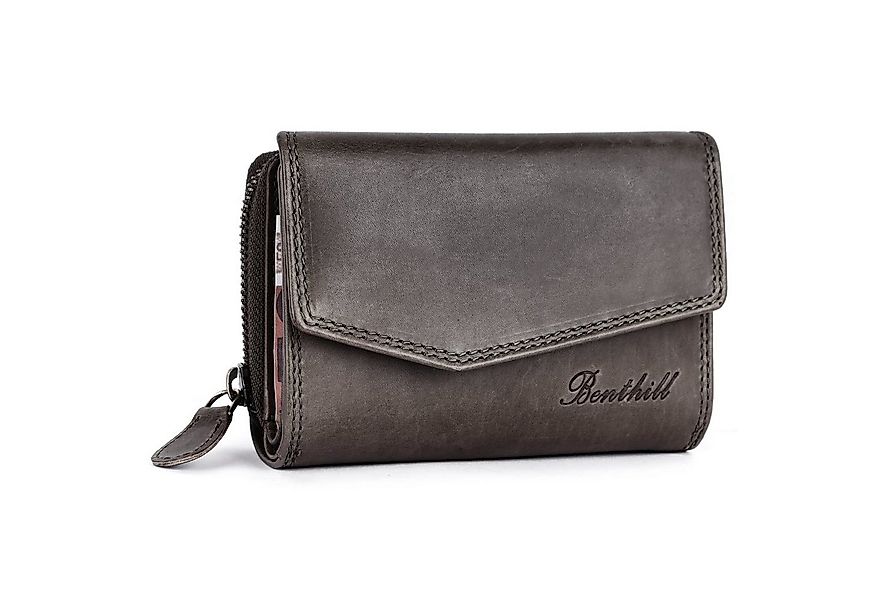 Benthill Geldbörse Damen Echt Leder Portemonnaie RFID Portmonee viel Karten günstig online kaufen