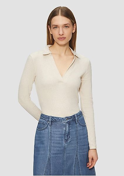s.Oliver Langarmshirt T-Shirt Geripptes Langarmshirt mit günstig online kaufen
