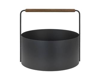 blomus Kaminholzkorb "Ashi" Holzkorb Metall Aufbewahrungskorb günstig online kaufen