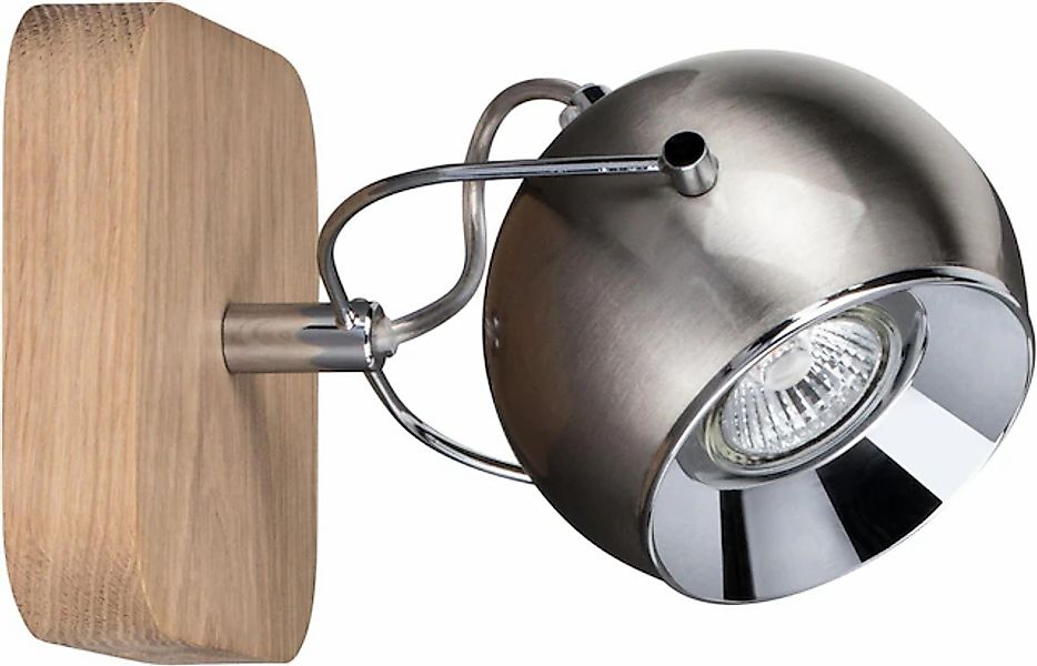SPOT Light Wandleuchte »BALL WOOD«, 1 flammig, Leuchtmittel GU10   Leuchtmi günstig online kaufen