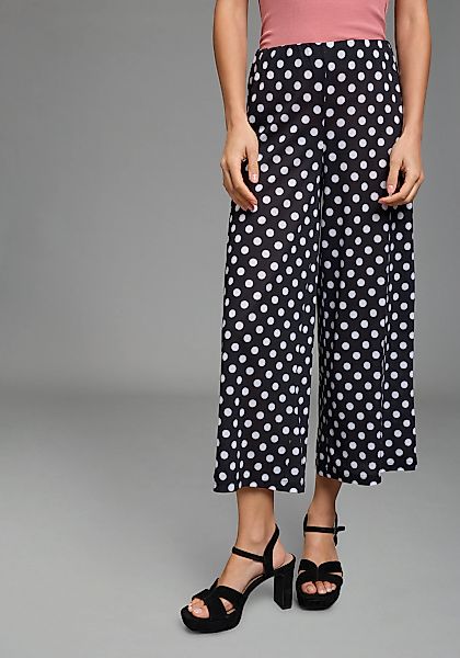 Laura Scott Jerseyhose "CULOTTE" aus Polyester, mit gepunkteter Optik günstig online kaufen