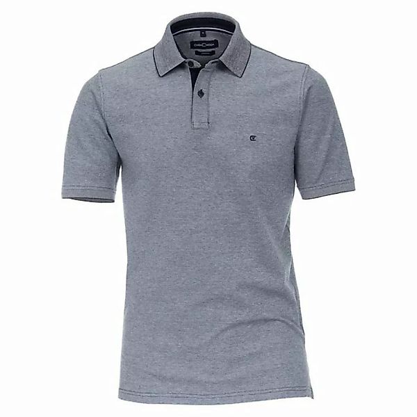CASAMODA Poloshirt Große Größen Herren Stretch-Poloshirt navy melange CasaM günstig online kaufen