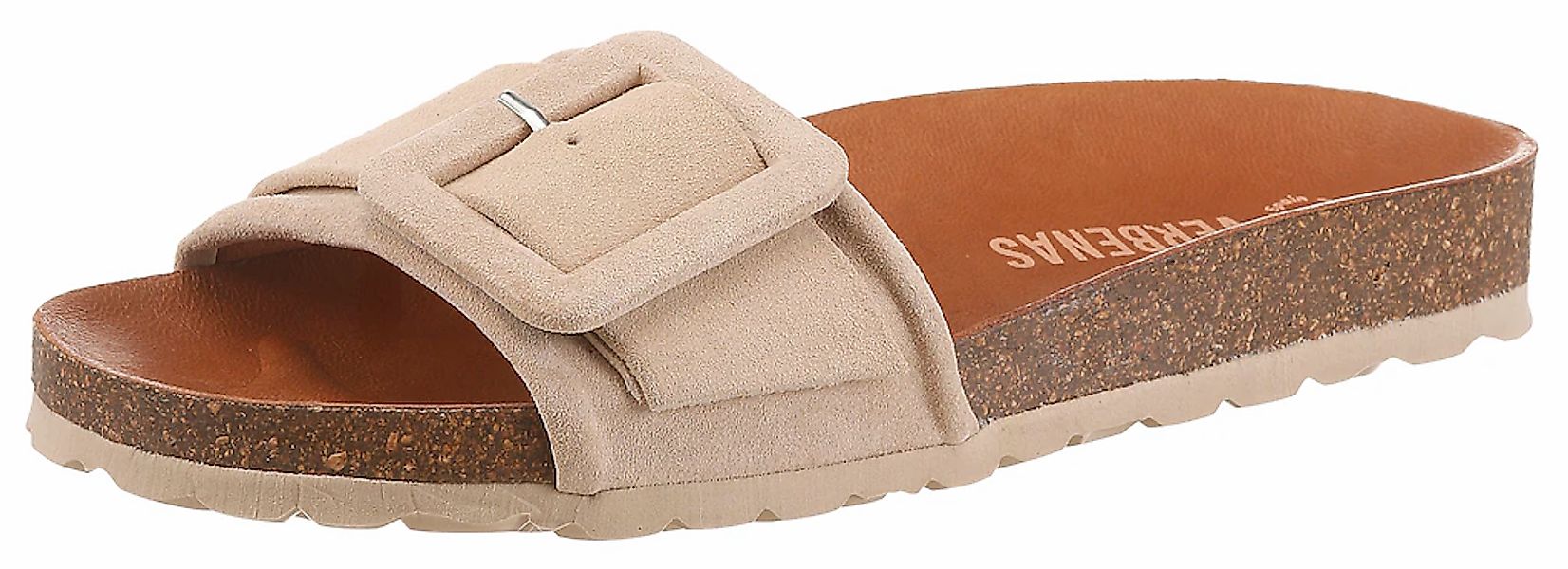 VERBENAS Pantolette "REIKO VELOUR" Sommerschuh, Urlaubsschuh, Strandschuh z günstig online kaufen
