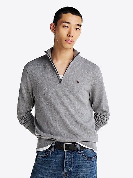 Tommy Hilfiger Troyer ESSENTIAL COTTON ZIP MOCK günstig online kaufen