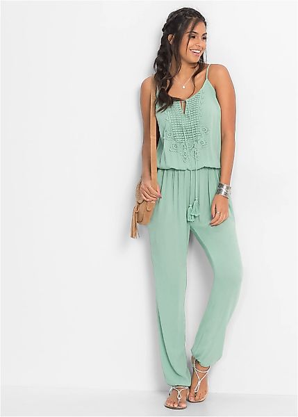 bonprix Jumpsuit "Jumpsuit aus strukturierter Viskose" aus strukturierter V günstig online kaufen