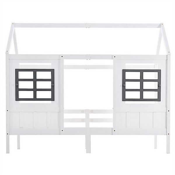autolock Kinderbett Hausbett,Einzelbett,Tagesbett,Kinderbett mit 2 Fenstern günstig online kaufen