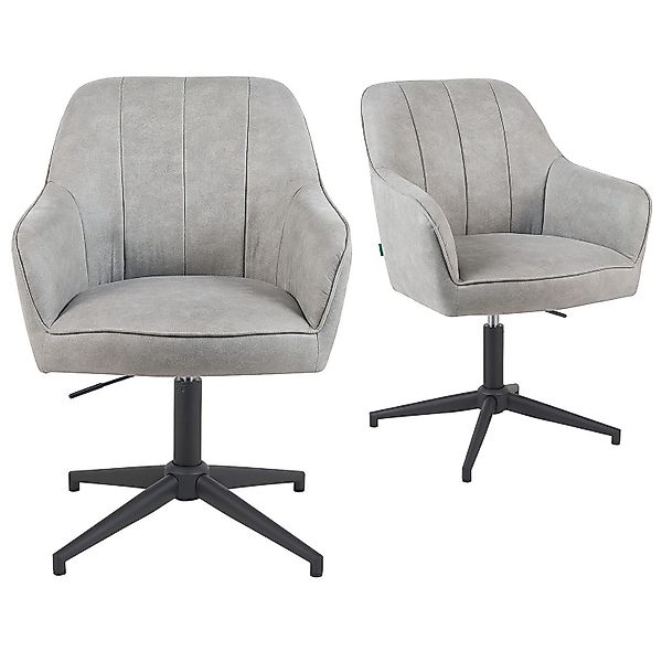 DUBI Möbel Polsterstuhl Mika-Elin 2er-Set, Federkern, günstig online kaufen