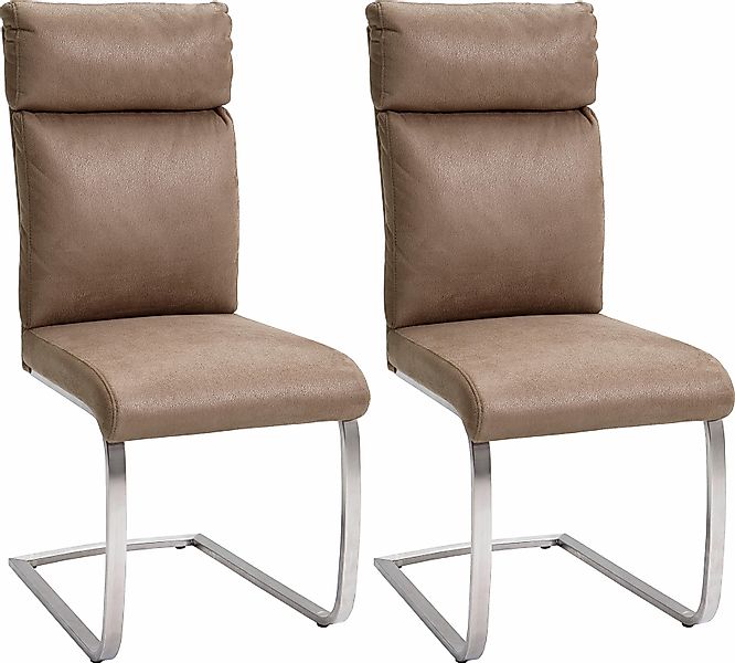MCA furniture Freischwinger, (Set), 2 St., Microfaser, Stuhl belastbar bis günstig online kaufen