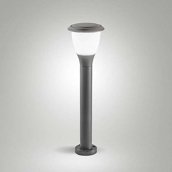 Wegeleuchte Thiago, 60 cm, dunkelgrau, Metall, E27, IP65 günstig online kaufen