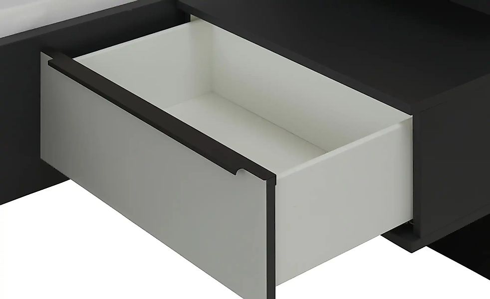 Nachtkonsolenkombination  Glassystem ¦ grau ¦ Maße (cm): B: 60 H: 56,1 T: 4 günstig online kaufen