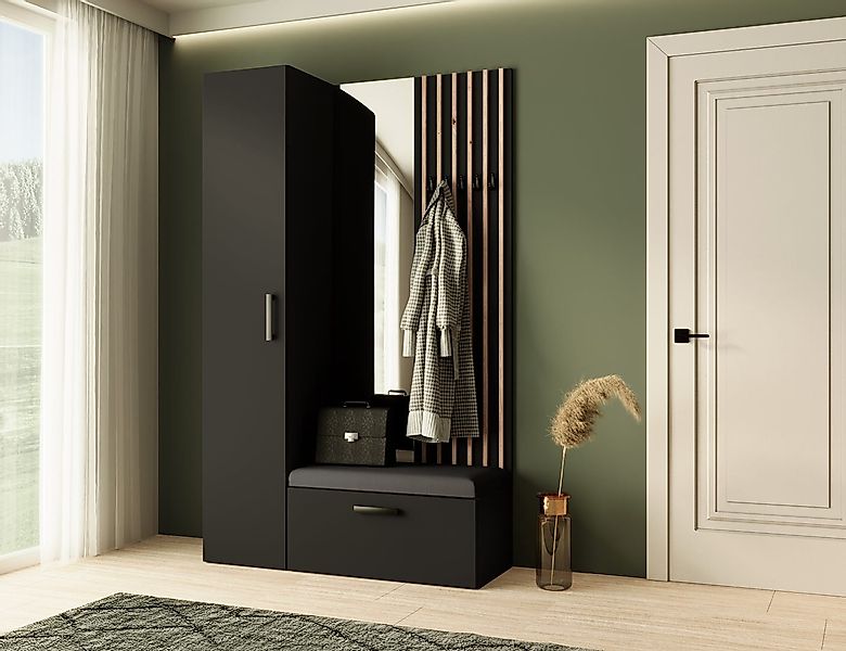 Beautysofa Garderobenschrank mit großem Spiegel und günstig online kaufen