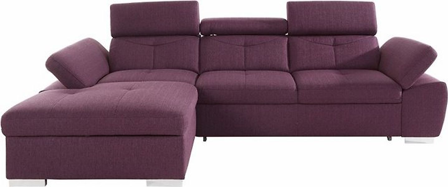 exxpo - sofa fashion Ecksofa "Spring, super bequem, mit Armteil- und Kopfte günstig online kaufen