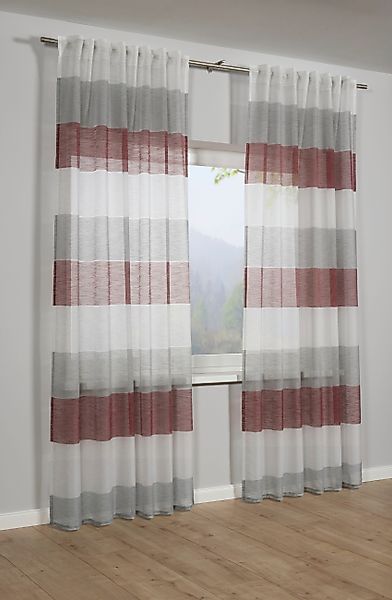 GARDINIA Gardine Schal mit Gardinenband Etamine, günstig online kaufen