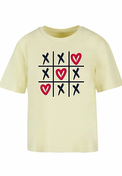 F4NT4STIC T-Shirt "Valentinstag Herz Tic Tac Toe", Premium Qualität günstig online kaufen