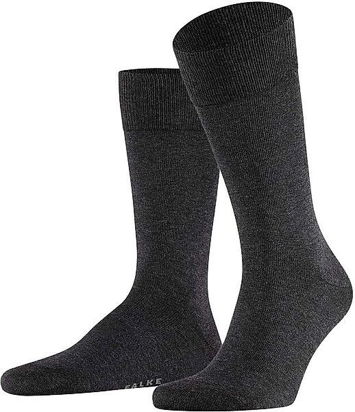 Falke Happy Socken 2 Paar Dunkelgrau Melange - Größe 39-42 günstig online kaufen