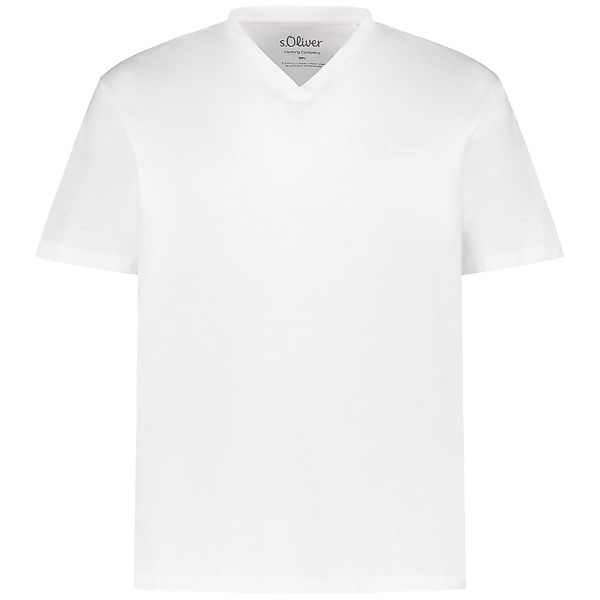 s.Oliver Basic-T-Shirt Farbe weiß Größe: 4XL günstig online kaufen