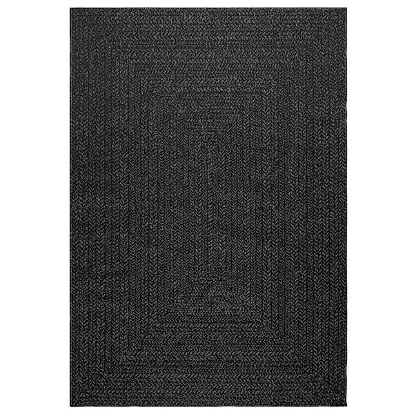 vidaXL Teppich Zizur Anthrazit 140x200cm Juteoptik Indoor Und Outdoor 22325 günstig online kaufen