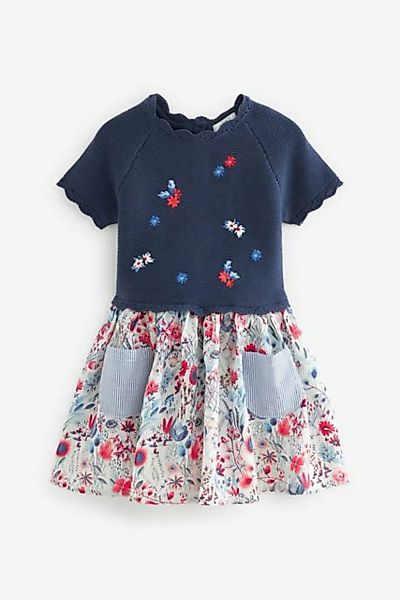 Next 2-in-1-Kleid Pulloverkleid mit bedrucktem Rockteil (1-tlg) günstig online kaufen
