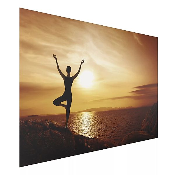 Alu-Dibond Bild Portrait - Querformat 3:2 Yoga günstig online kaufen